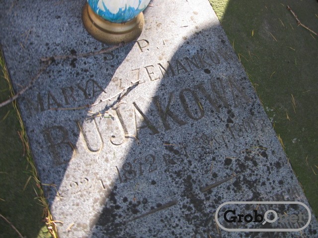 Marya BUJAKOWA 1872 Andrychów - Grobonet - Wyszukiwarka osób pochowanych