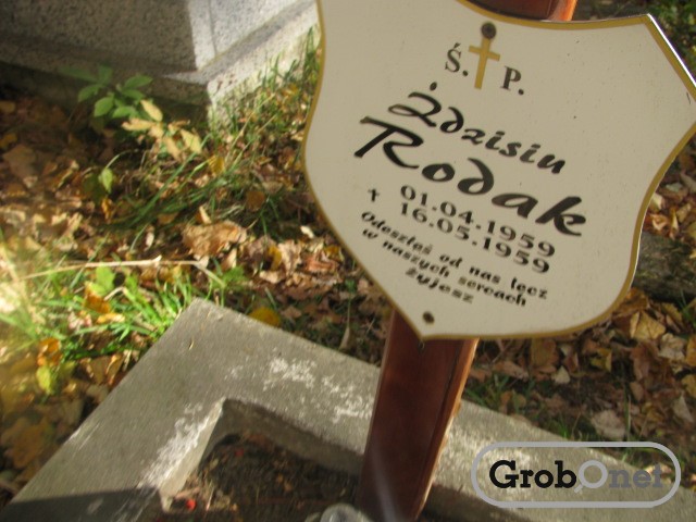 Zdzisław RODAK 1959 Andrychów - Grobonet - Wyszukiwarka osób pochowanych