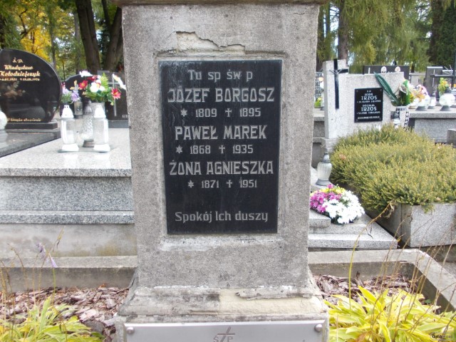 Józef BORGOSZ 1808 Andrychów - Grobonet - Wyszukiwarka osób pochowanych