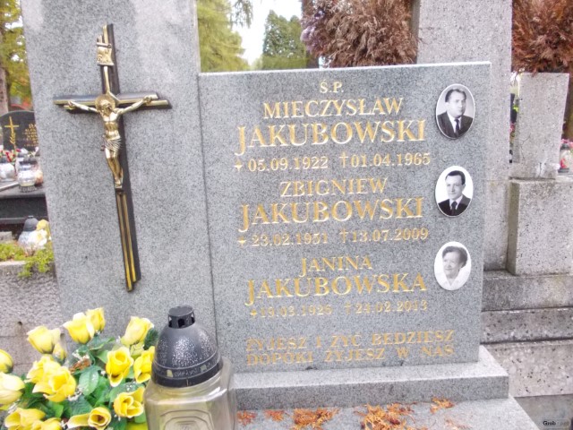 Mieczysław JAKUBOWSKI 1922 Andrychów - Grobonet - Wyszukiwarka osób pochowanych