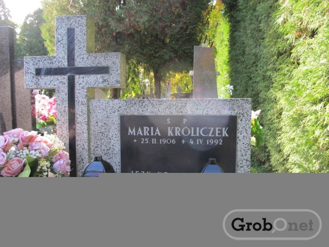 Maria KRÓLICZEK 1906 Andrychów - Grobonet - Wyszukiwarka osób pochowanych