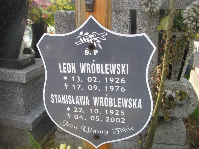 Leon WRÓBLEWSKI 1926 Andrychów - Grobonet - Wyszukiwarka osób pochowanych