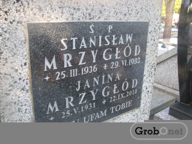 Janina MRZYGŁÓD 1931 Andrychów - Grobonet - Wyszukiwarka osób pochowanych