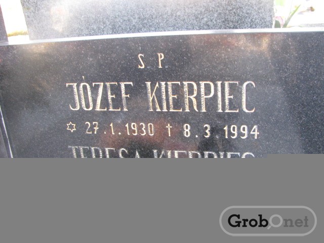 Teresa KIERPIEC 1935 Andrychów - Grobonet - Wyszukiwarka osób pochowanych