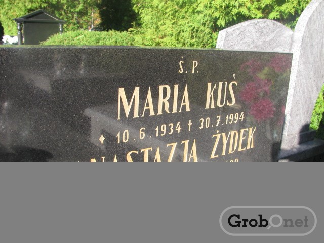 Maria KUŚ 1934 Andrychów - Grobonet - Wyszukiwarka osób pochowanych
