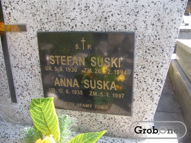 Mieczysław SUSKI 1956 Andrychów - Grobonet - Wyszukiwarka osób pochowanych