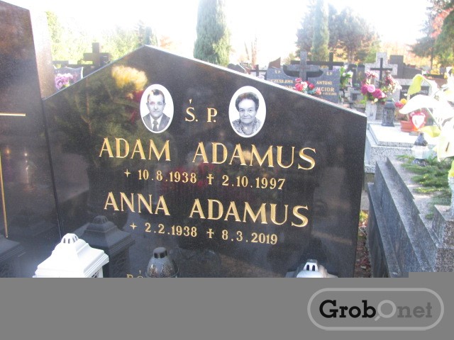 Anna ADAMUS 1938 Andrychów - Grobonet - Wyszukiwarka osób pochowanych