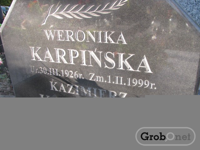 Kazimierz KARPIŃSKI 1926 Andrychów - Grobonet - Wyszukiwarka osób pochowanych