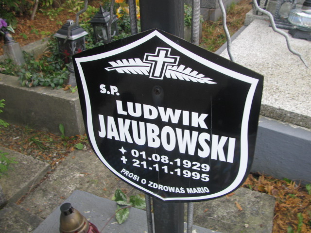 Ludwik JAKUBOWSKI 1929 Andrychów - Grobonet - Wyszukiwarka osób pochowanych