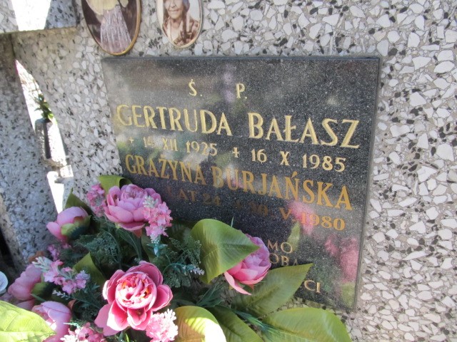 Gertruda BAŁASZ 1925 Andrychów - Grobonet - Wyszukiwarka osób pochowanych