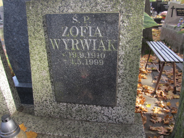 Zofia WYRWIAK 1910 Andrychów - Grobonet - Wyszukiwarka osób pochowanych