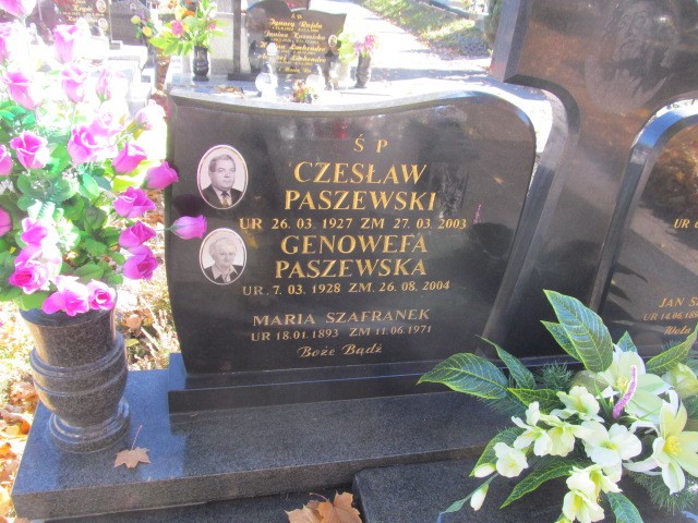 Czesław PASZEWSKI 1927 Andrychów - Grobonet - Wyszukiwarka osób pochowanych