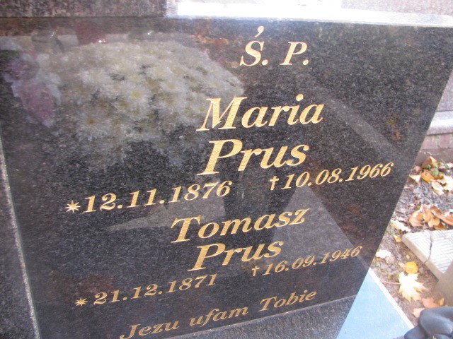 Tomasz PRUS 1871 Andrychów - Grobonet - Wyszukiwarka osób pochowanych