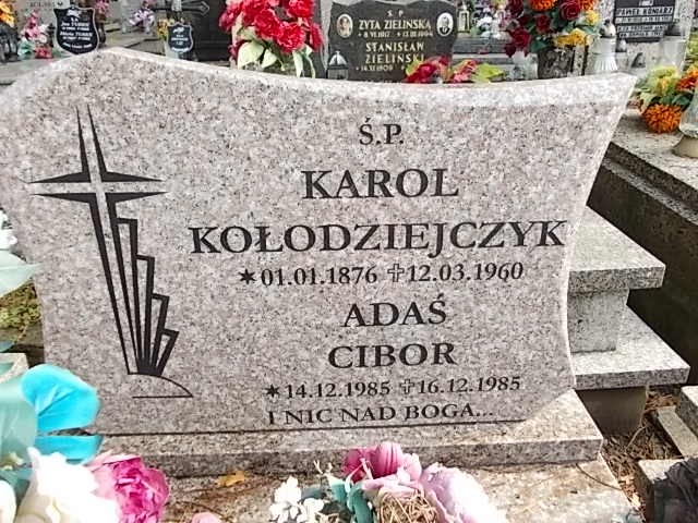 Adam CIBOR 1985 Andrychów - Grobonet - Wyszukiwarka osób pochowanych