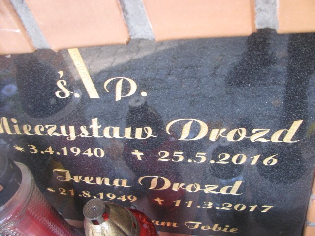 Mieczysław DROZD 1940 Andrychów - Grobonet - Wyszukiwarka osób pochowanych